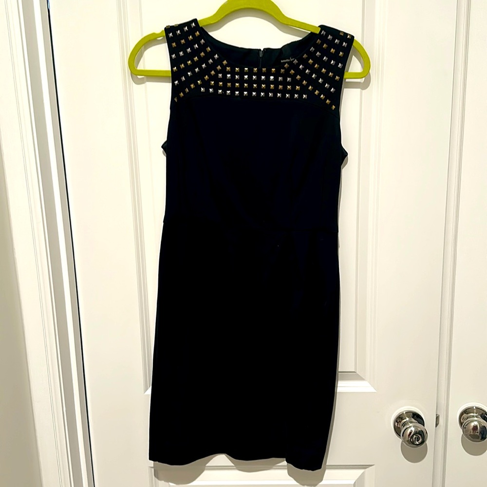 Nanette Lepore Studded Black Sleeveless Dress! Size 4! Like new!